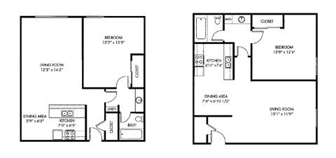 Tierra Del Sol 1Bed 1Bath Plan 3 Floorplan